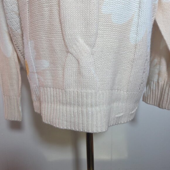 Miss Sparkling Small Daisy Tight Knit Longsleeve Casual Fall Winter Sweater - Picture 3 of 9